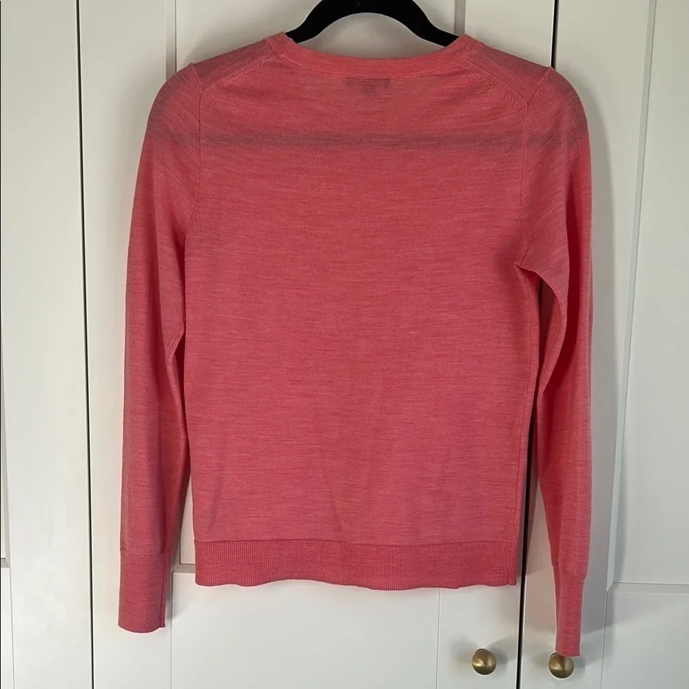 J. Crew Pink Crew Neck Sweater Lightweight Knit | XS